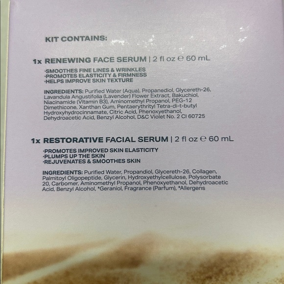Vitamins Sea Beauty Restore + Renew Kit Sea Lavender and Sea Salt Serums NEW PC - Picture 2 of 2